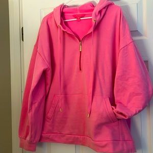 NWOT Siri hoodie pink Lilly Pulitzer XL